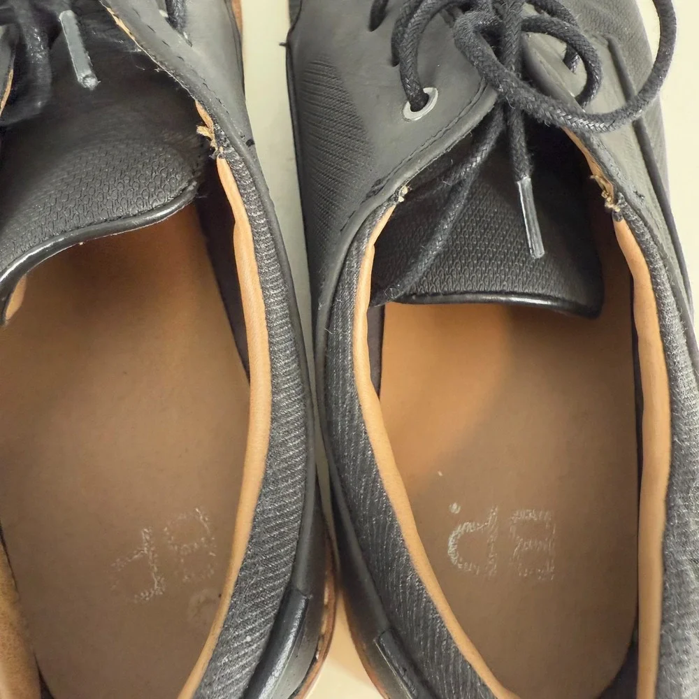 BP. Brand‎ Black Low Top Lace-Up Cushioned Plain Toe Derby Dress Shoes
